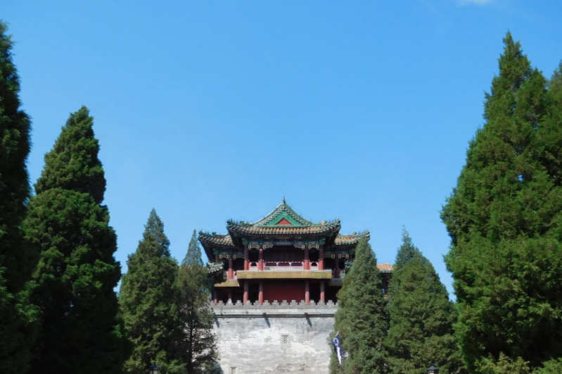 front view of a pagoda at the summer palace