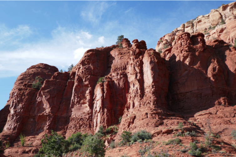 red rocks in sedona up close view