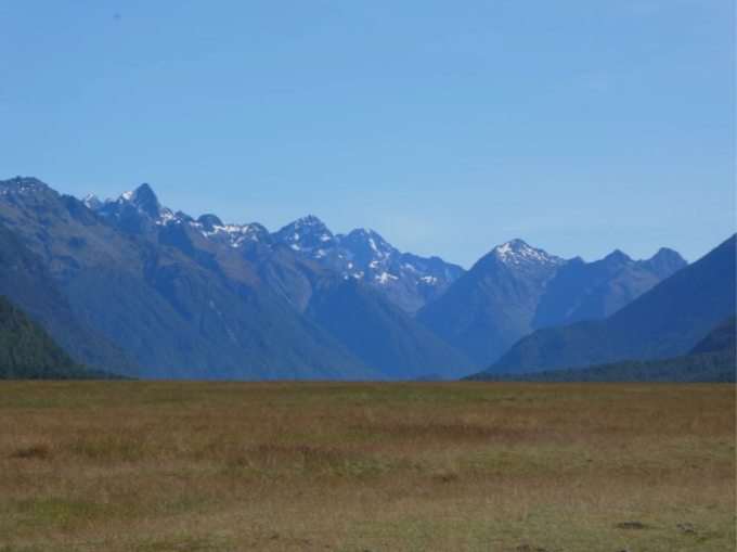 eglinton mountains behind a golden field