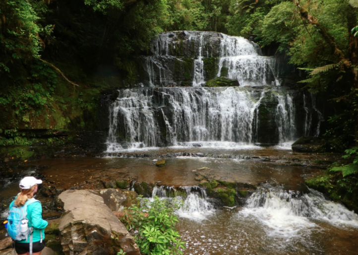 white water running over rocks
