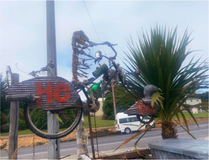 skeleton riding a bike