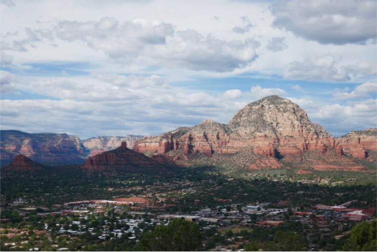 scenic overview of sedona arizona