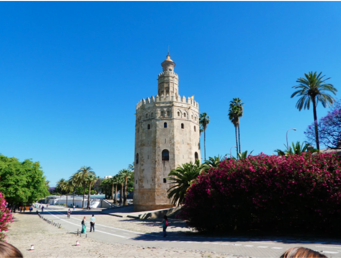 blue skies and the torre del oro in seville spain, what is the torre del oro in seville