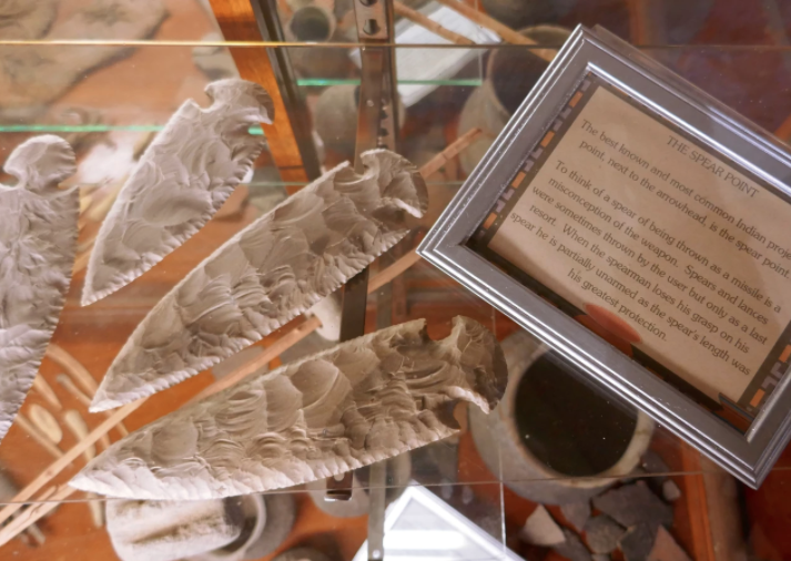 spear artifacts at the moqui cave museum
