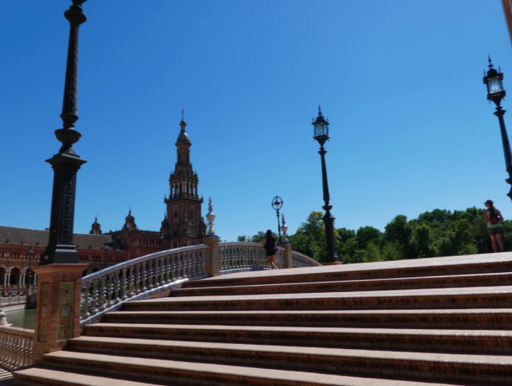 stairs in seville spain, pretty places in seville