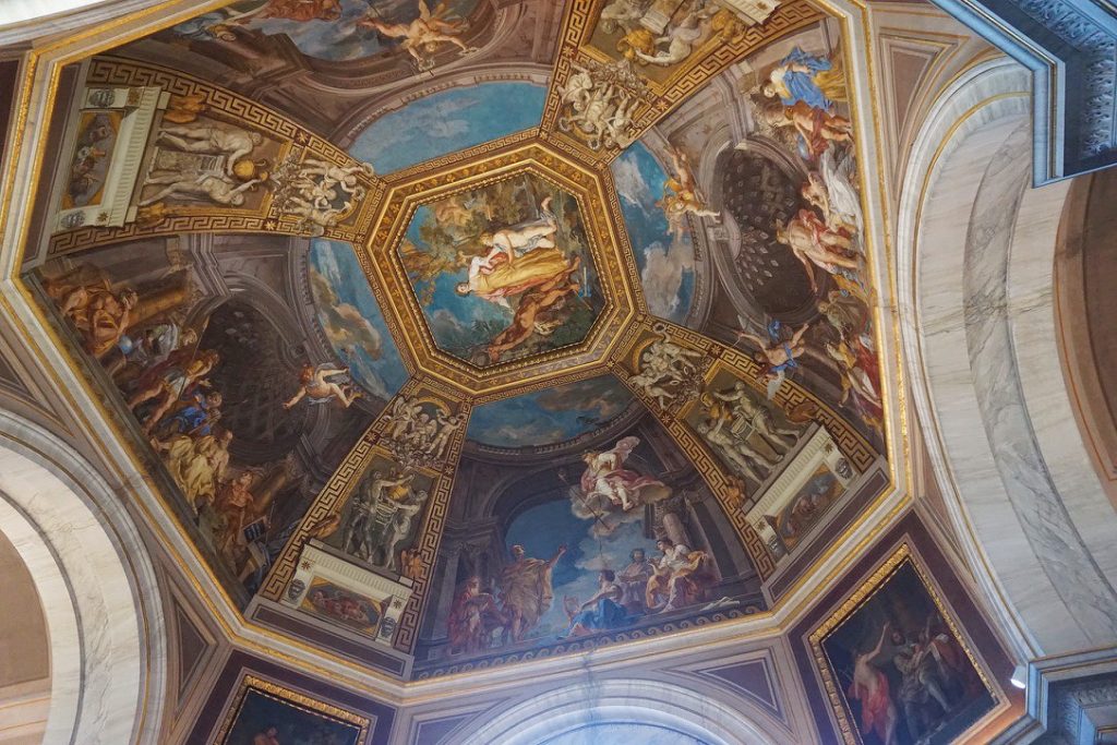 painted dome in the vatican