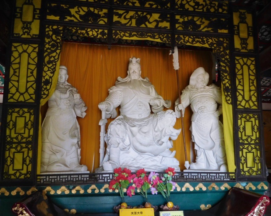 statues of the gods of the underworld in fengdu