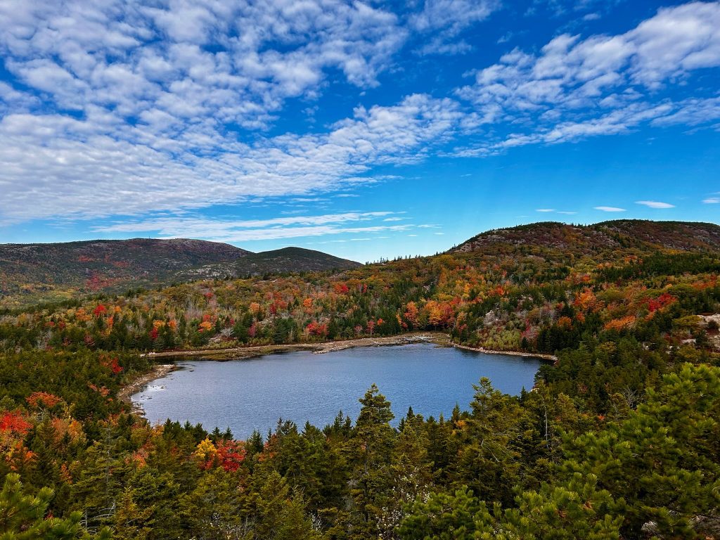 the bowl acadia national park in the fall
