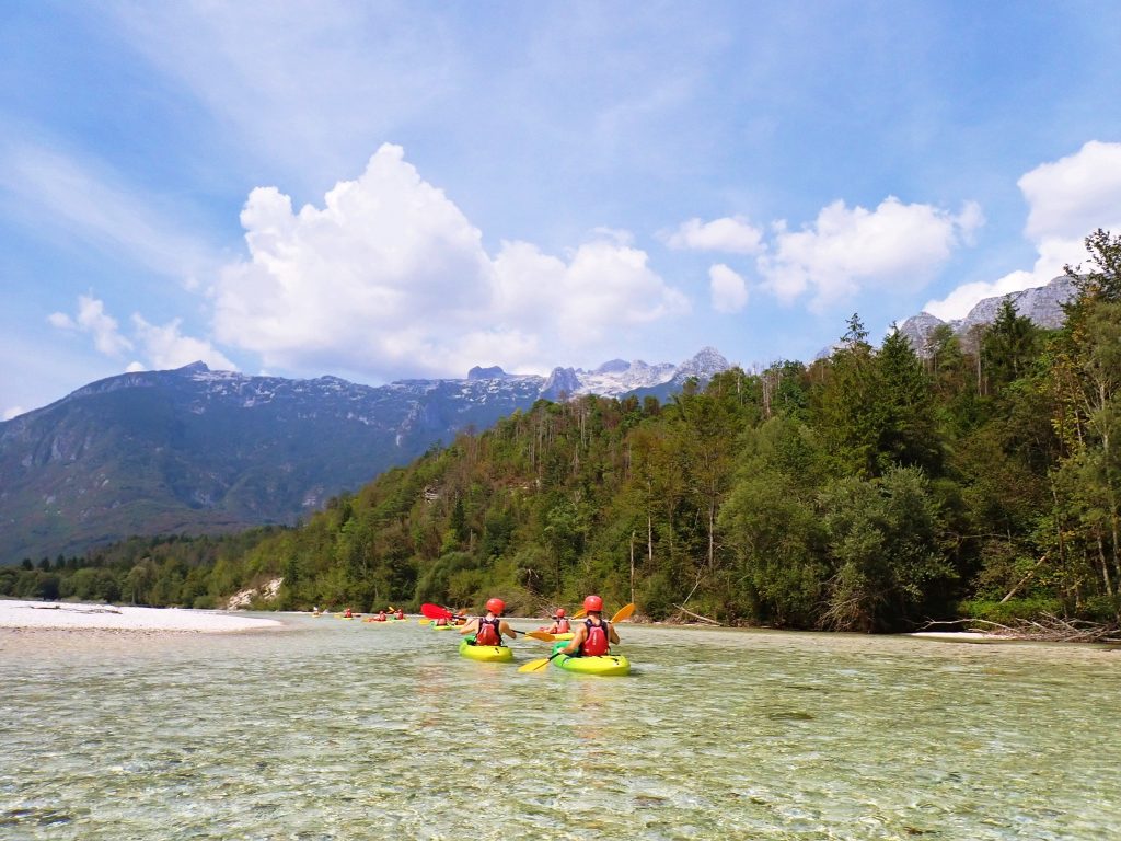 kayaking on soca valley