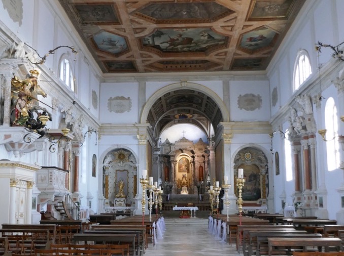 inside of saint george church piran