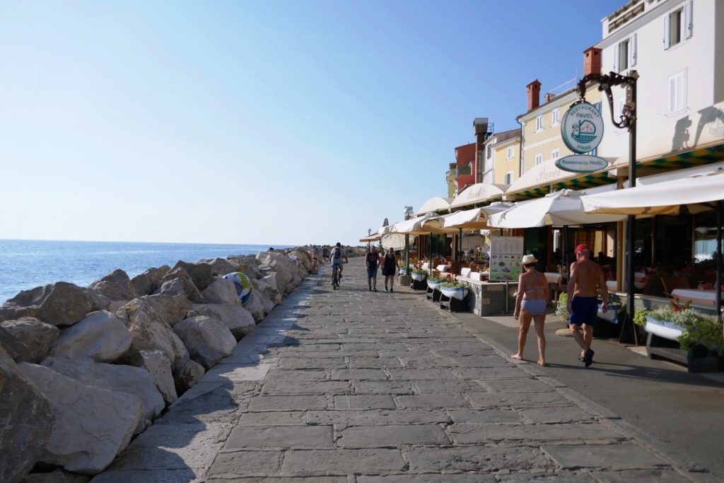 piran promenade summer day no people
