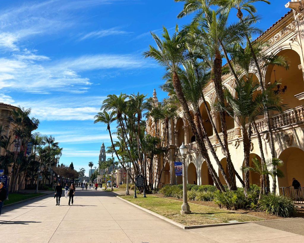 walking path in balboa park san diego california