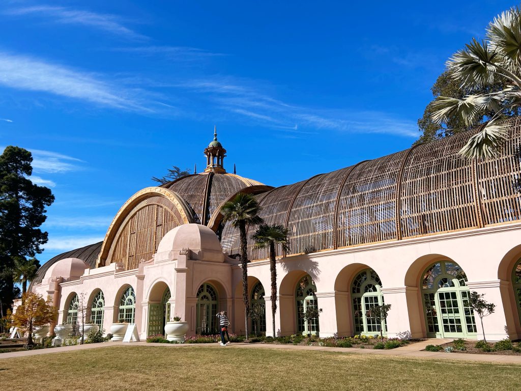 exterior of the balboa park botanical garden