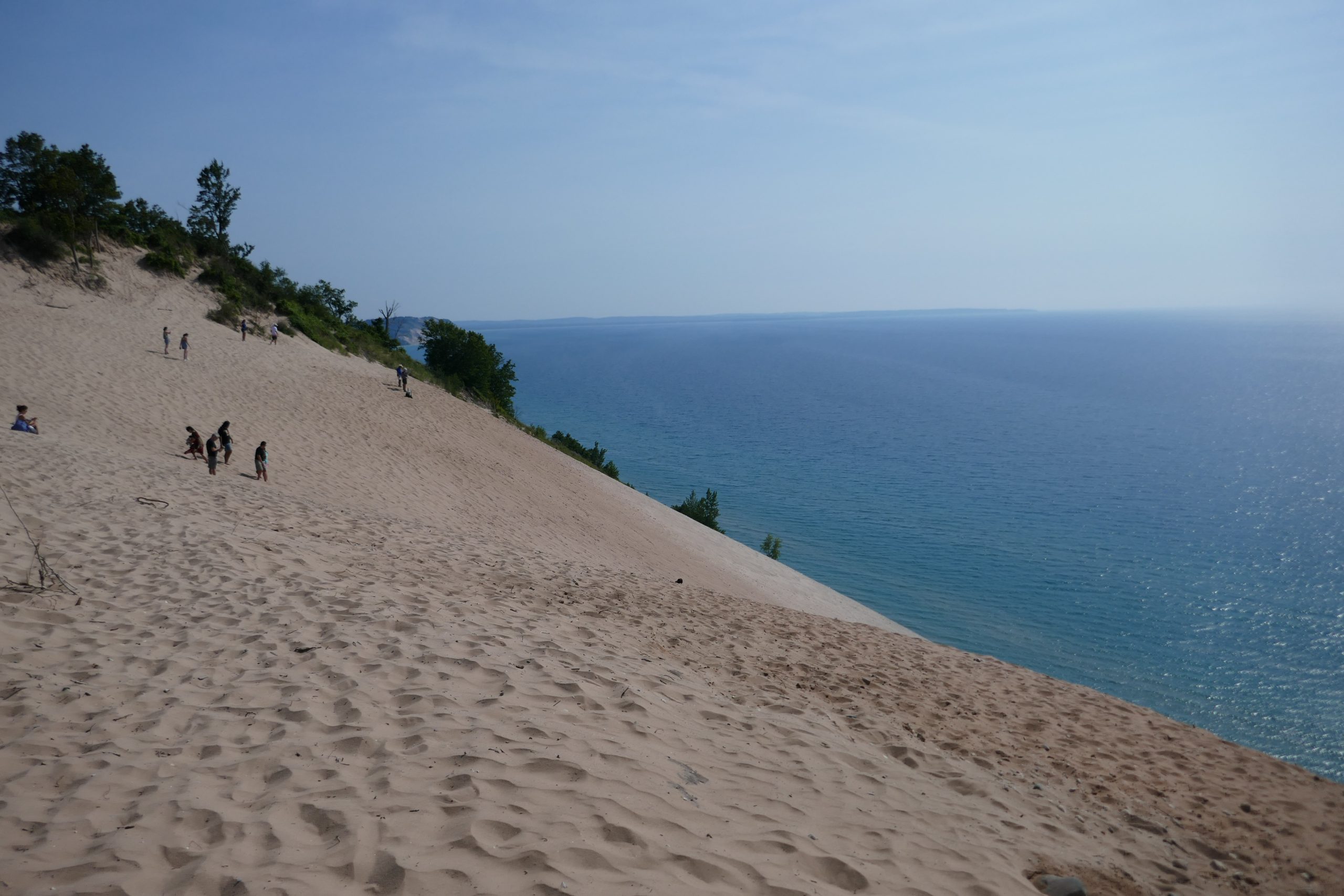 steep sand slope