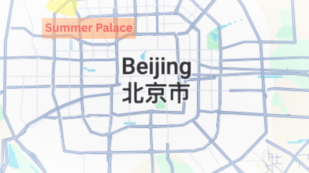 location of summer palace on map