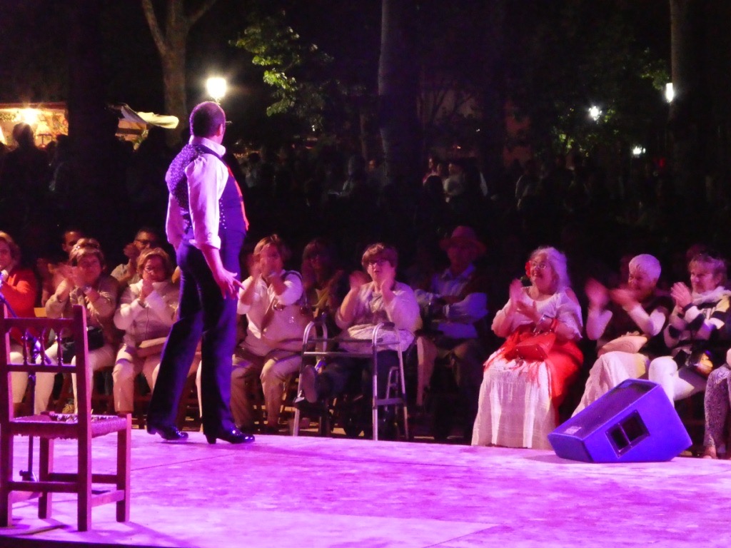 flamenco dancer on stage