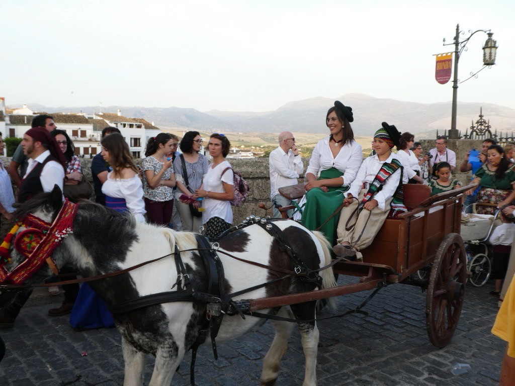 carriages in ronda romantica parade